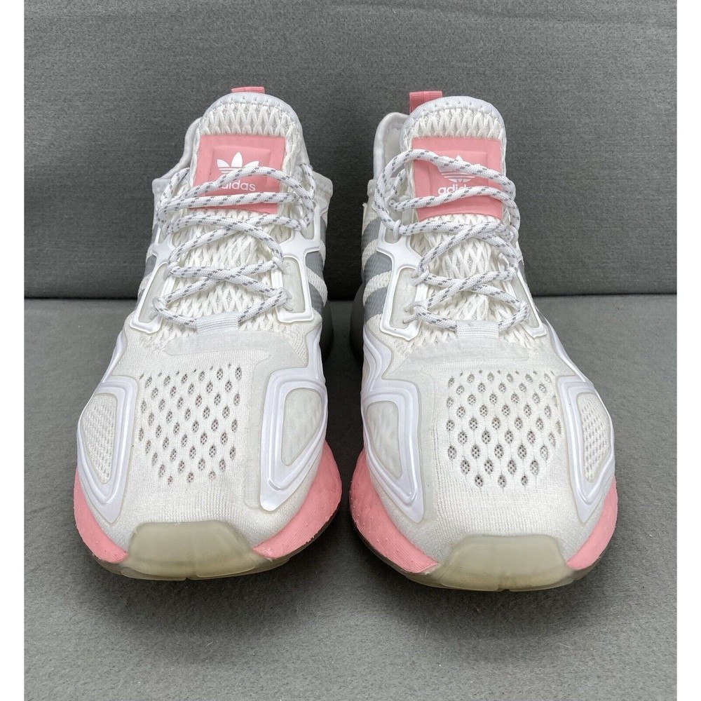 Adidas Women's ZX 2K BOOST W FY2013 Running Shoes in Grey Size 8 - Picture 2 of 8